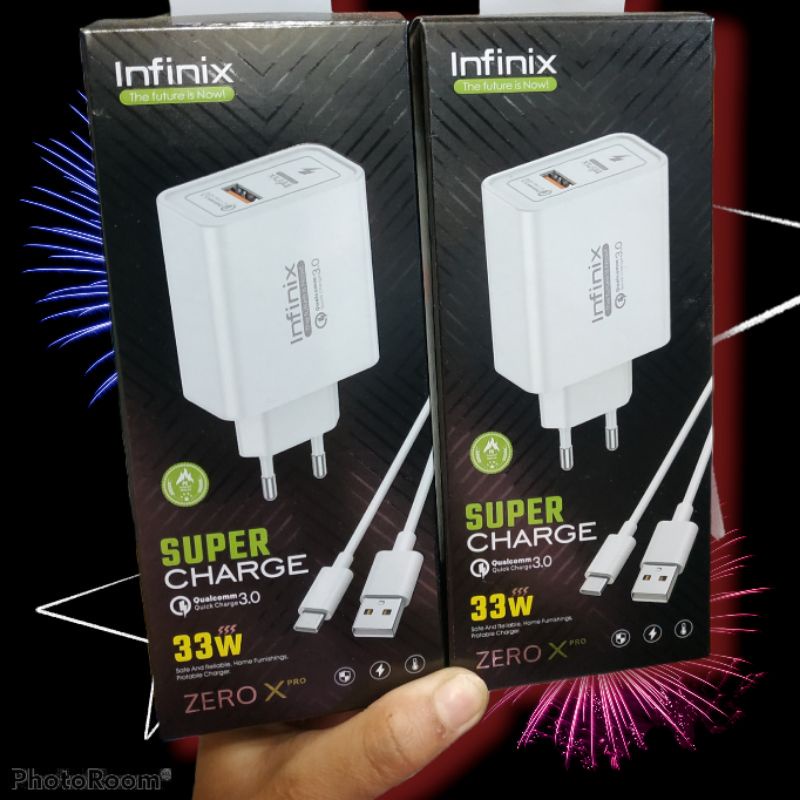 CHRGER INFINIX HOTE 9 HOTE 10 33W QUAIICOMM CASAN INFINIX 33W  MICRO / TPEY C INFINIX 4G oem