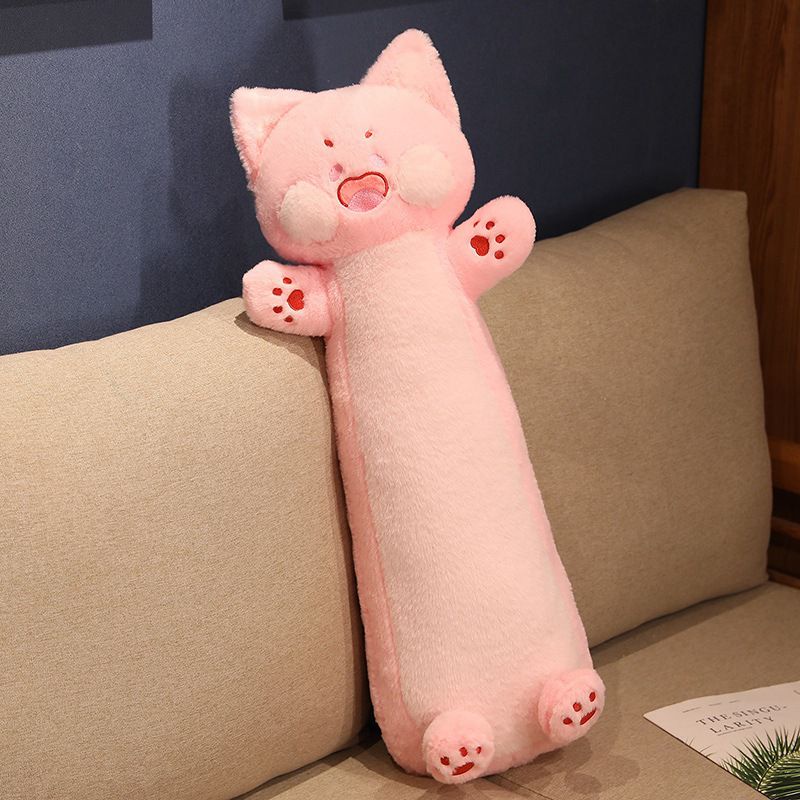 100cm/90cm/75cm Dudu Kucing Plush Bantal Mainan Boneka Binatang Pink Hijau Anak Hadiah Xmas