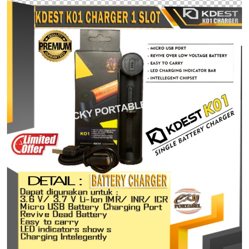 CHARGER KDEST K01 1 SLOT CHARGER AUTHENTIC