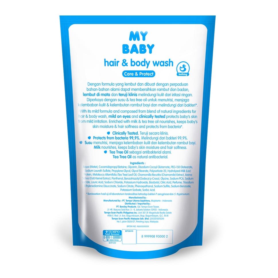 MY BABY HAIR &amp; BODY WASH CARE &amp; PROTECT 400ML