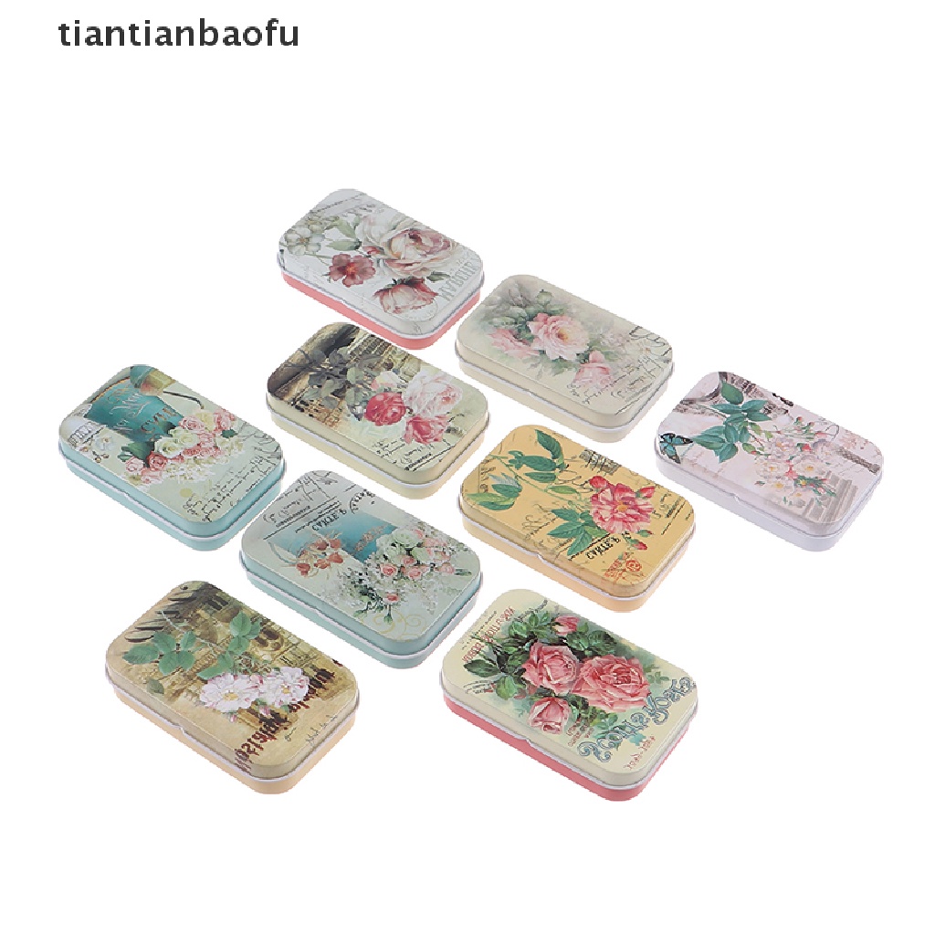 [tiantianbaofu] Kotak Bunga Vintage Sealed jar packing Kotak Perhiasan candy box Untuk Butik Pesta