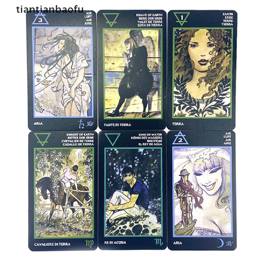 [tiantianbaofu] Besi Kotak Manara Kartu Oracle Tarot Fate Ramalan Deck Party Board Game w/Butik Manual