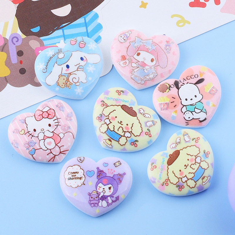 Broosanrio Aksesori Diy Resin Lem Krim Casing Ponsel Bahan Tas Jepit Rambut Bros Internet Perayaan Resin Perhiasan Bahan Dekorasi untuk Hadiah