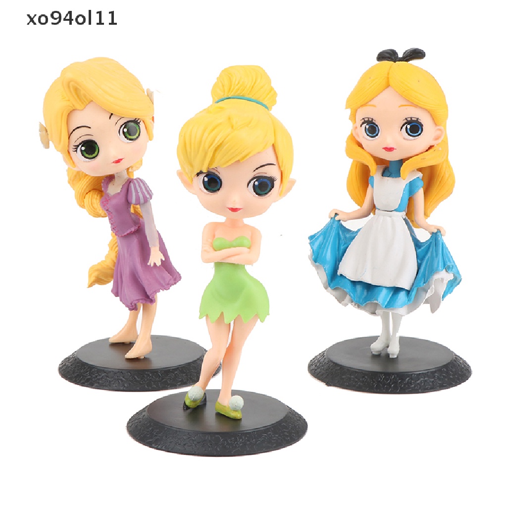 Xo Disney Q Posket Princess Alice Tinker Bell Figure Model Mainan Figure Kue Model Animasi Boneka Hadiah Dekorasi Rumah Pesta Ulang Tahun Princess Figure Hiasan Kue OL