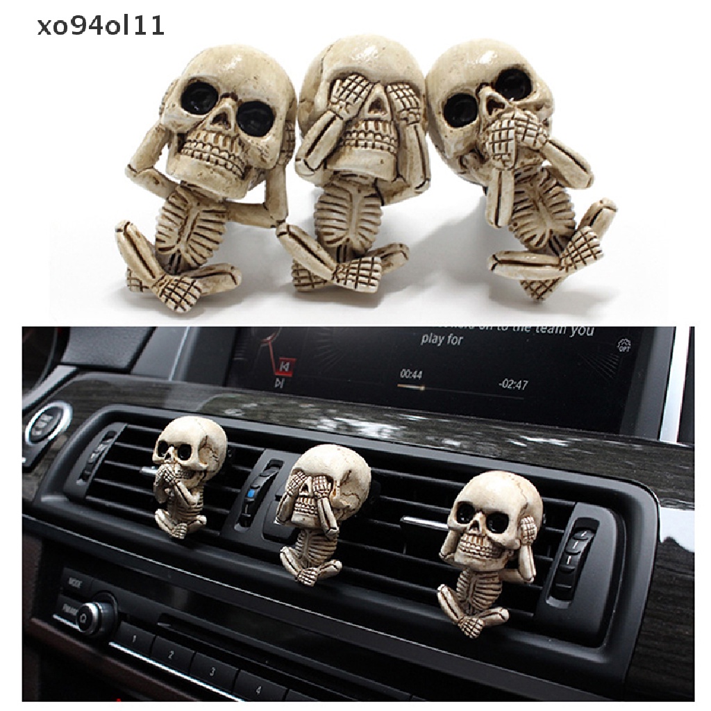 Patung XO Evil Satu Set Isi 3pcs Dengan Hiasan Outlet Udara Mobil Home Decor OL