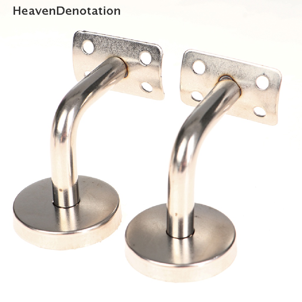 [HeavenDenotation] 3pcs Pegangan Stainless Steel Yang Dipasang Di Dinding s Penyangga (Silver) HDV