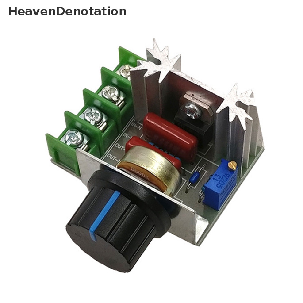 [HeavenDenotation] 2000w SCR Voltage Regulator Speed Controller Thermostat Modul Regulator Tegangan HDV