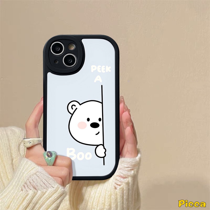 Case Pasangan Untuk Infinix Note8 Smart5 6panas11 10s 11s 10 9 Bermain 10T Panas10 Lite 10T 10T 11 10s 11s Lucu Kartun Beruang Puppy Pelindung Lensa Lembut Tpu Penutup Belakang