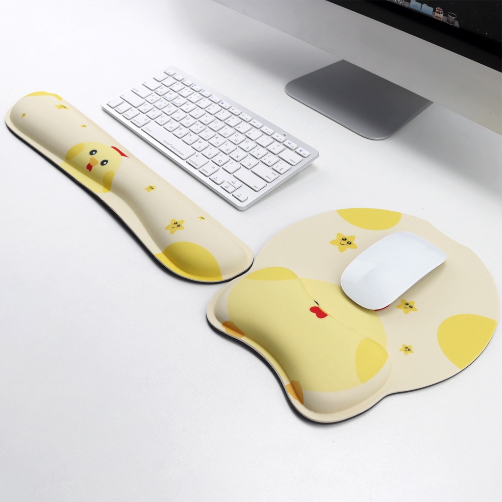 Karet Pergelangan Tangan Mouse Pad Game Kreatif Dan Lucu Rumah Kantor Penopang Pergelangan Tangan Mouse Pad Karet Perlindungan Pergelangan Tangan Cewek Cinta Babi Keren Lucu Sweet Rabbit Kobaki Wrist Mouse Pad