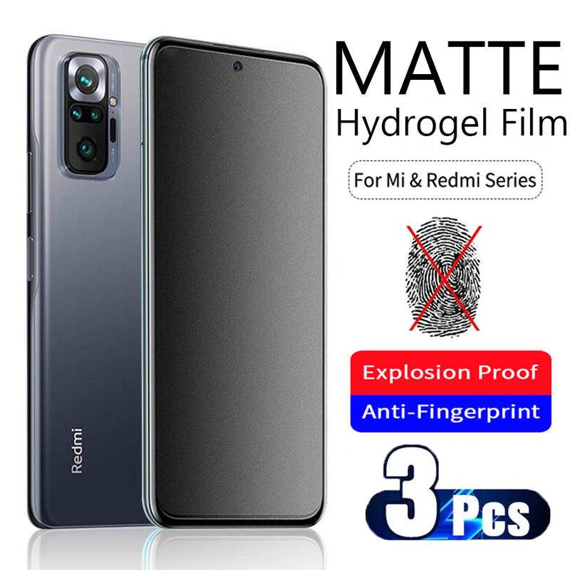 3pcs Film Hidrogel Matte Untuk Xiaomi Redmi Note12 11 11T 11E 10 9 8 7 Pro Plus 9s 11s 11se Pelindung Layar Untuk Redmi K60 K50 Pro Ultra K40S 11 10 10C 10A 9A 9C 9T A1 Plus