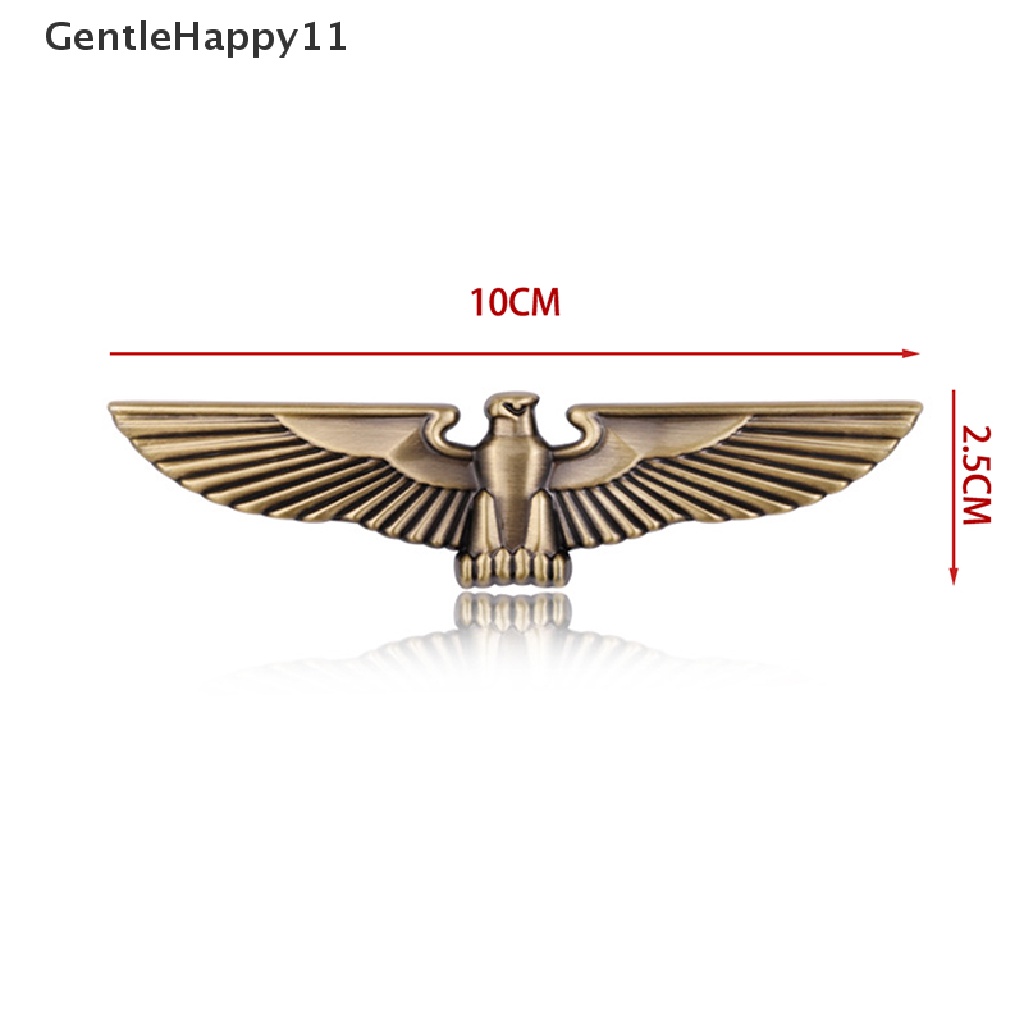 Gentlehappy Universal 3D Stiker Mobil Metal Eagle Badge Dekorasi Cars Body Side Mark id