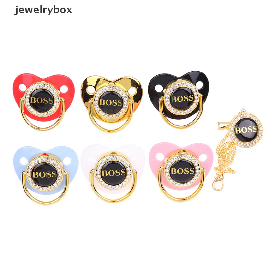 [jewelrybox] Newborn Baby Bling Dot Berlian Imitasi Dot BPA Free Silikon Bayi Nipple Butik