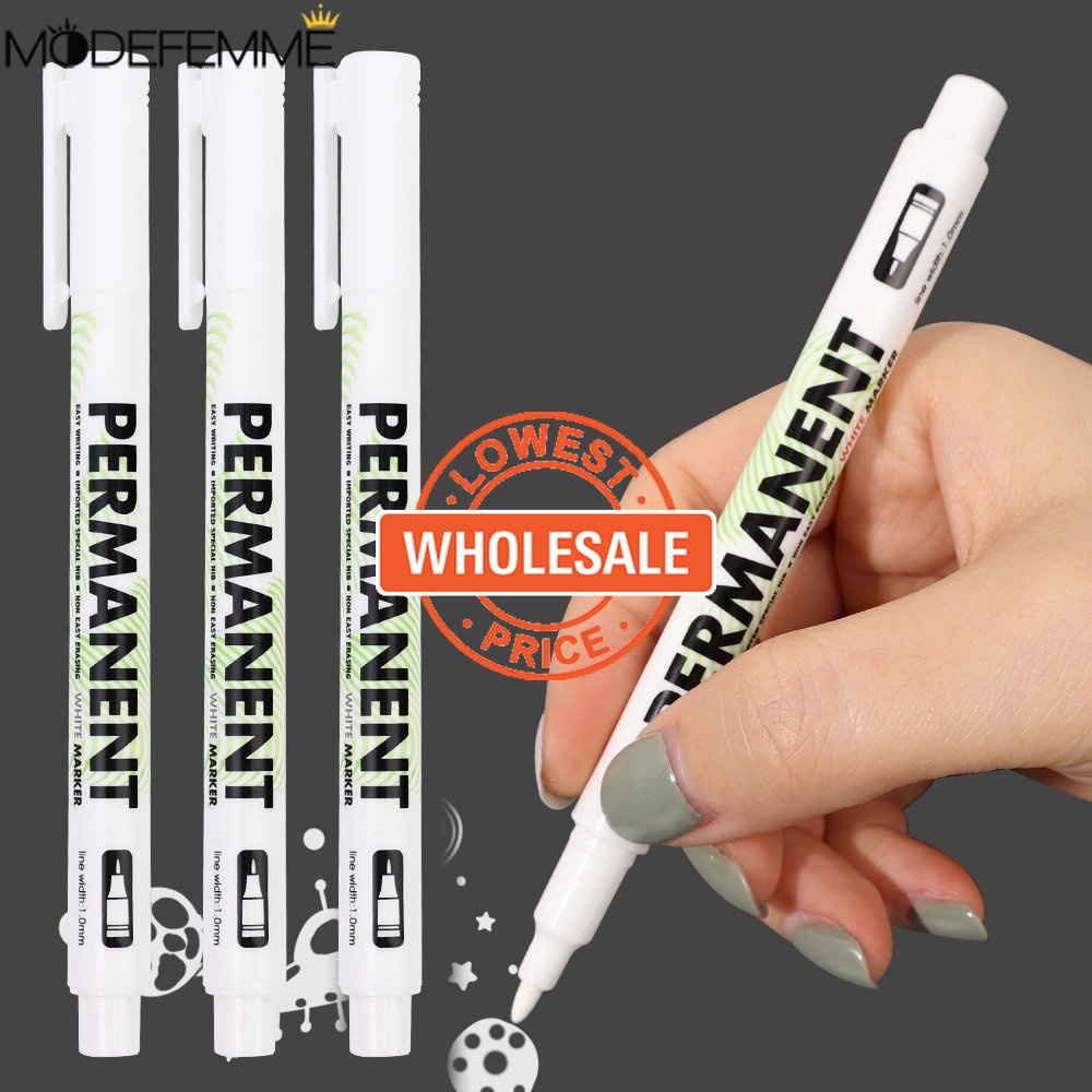 [Harga Grosir] [Unggulan] 1.0mm Putih Spidol Permanen Cepat Kering Ban Lukisan Graffiti Pulpen Notebook Ban Tapak Berminyak Pena Lingkungan DIY Graffiti Sketching Marker