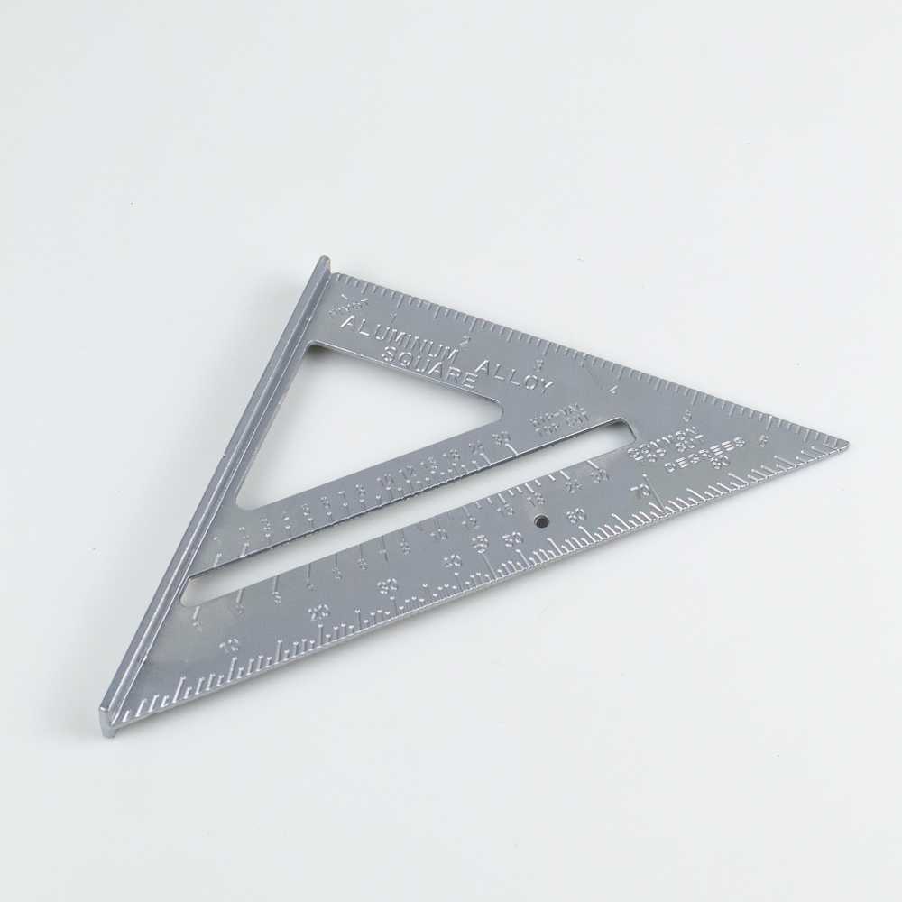 Taffware Penggaris Siku Mistar Triangle Ruler Aluminium - VK18 ( Mughnii )