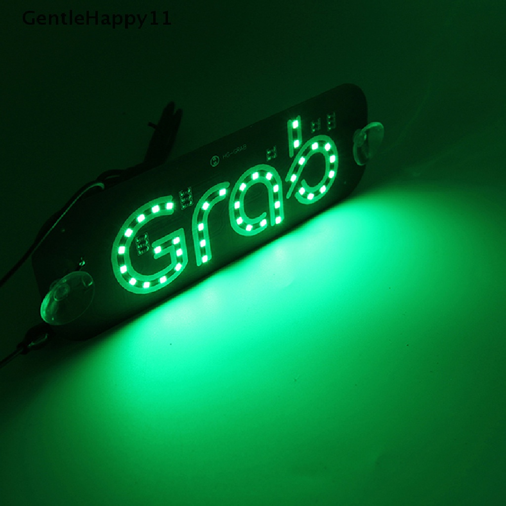 Gentlehappy Universal GRAB Taxi LED Reklame Sign Indicator Light Lampu Indikator Mobil 12V id