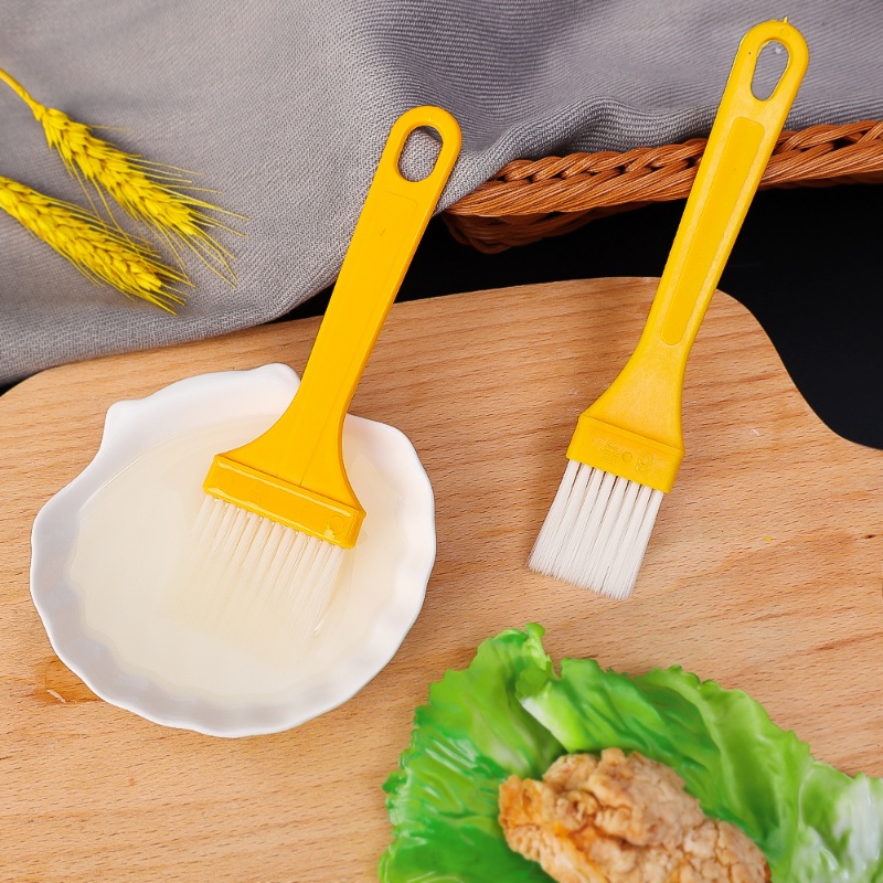 Kuas Barbekyu Tahan Suhu Tinggi/Reusable No Shedding Hair BBQ Oil Brush/Alat Masak Kue Kering Dapur