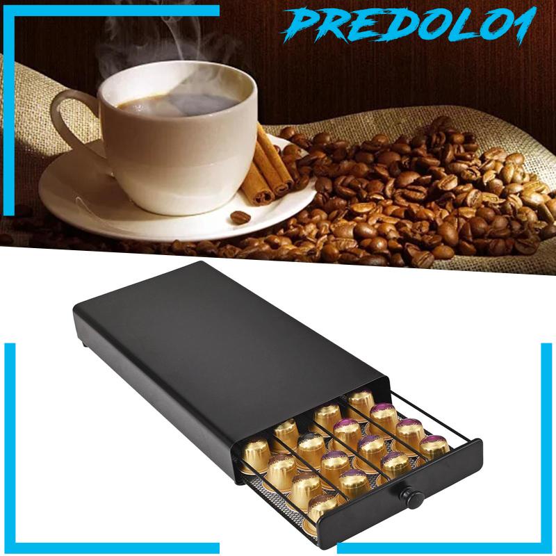 [Predolo1] Cup Holder Sliding 40pod Capsule Holder Untuk Coffee Bar Meja Dapur