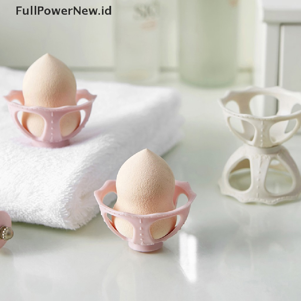 Power 3Pcs Beauty Sponge Drying Stand Tempat Penyimpanan Makeup Blender Holder Rak ID