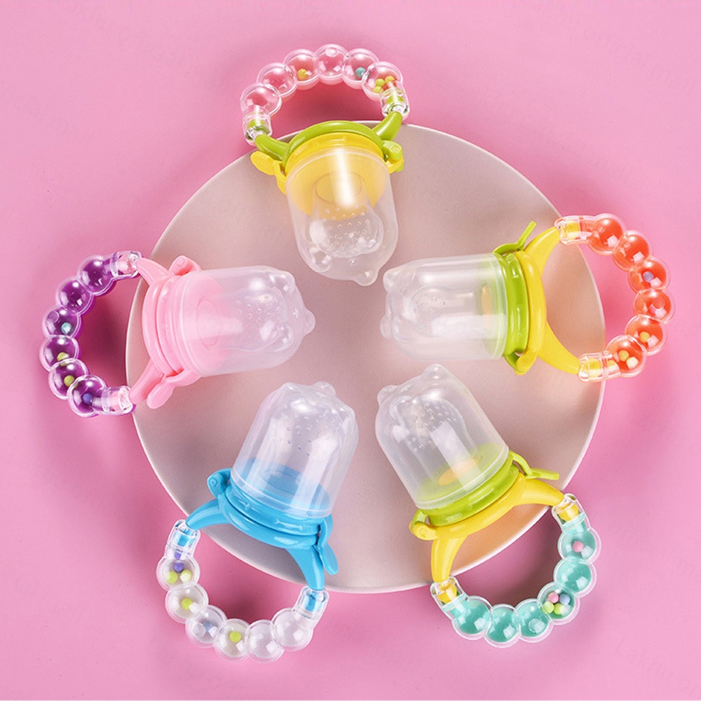 Lakhu Empeng Dot Buah Bayi Anak Rattle Teether Kompeng Pacifier Gigitan Bayi Baby Fruit Feeder