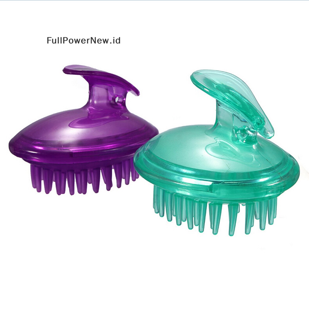 Power Silicone Shampoo Scalp Shower Cuci Tubuh Pijat Rambut Massage Brush Comb ID