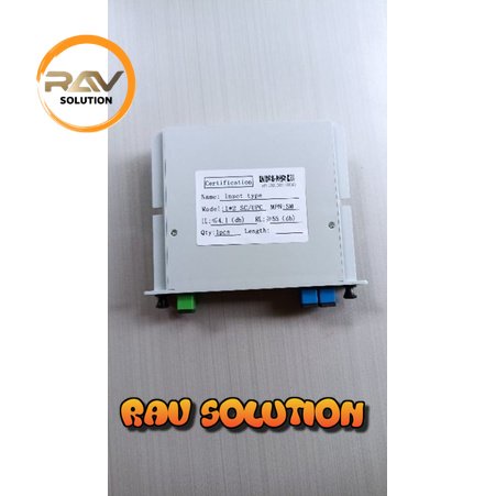 Pasif Splitter box 1-2 Sc upc - RAV SOLUTION FIBER OPTIC