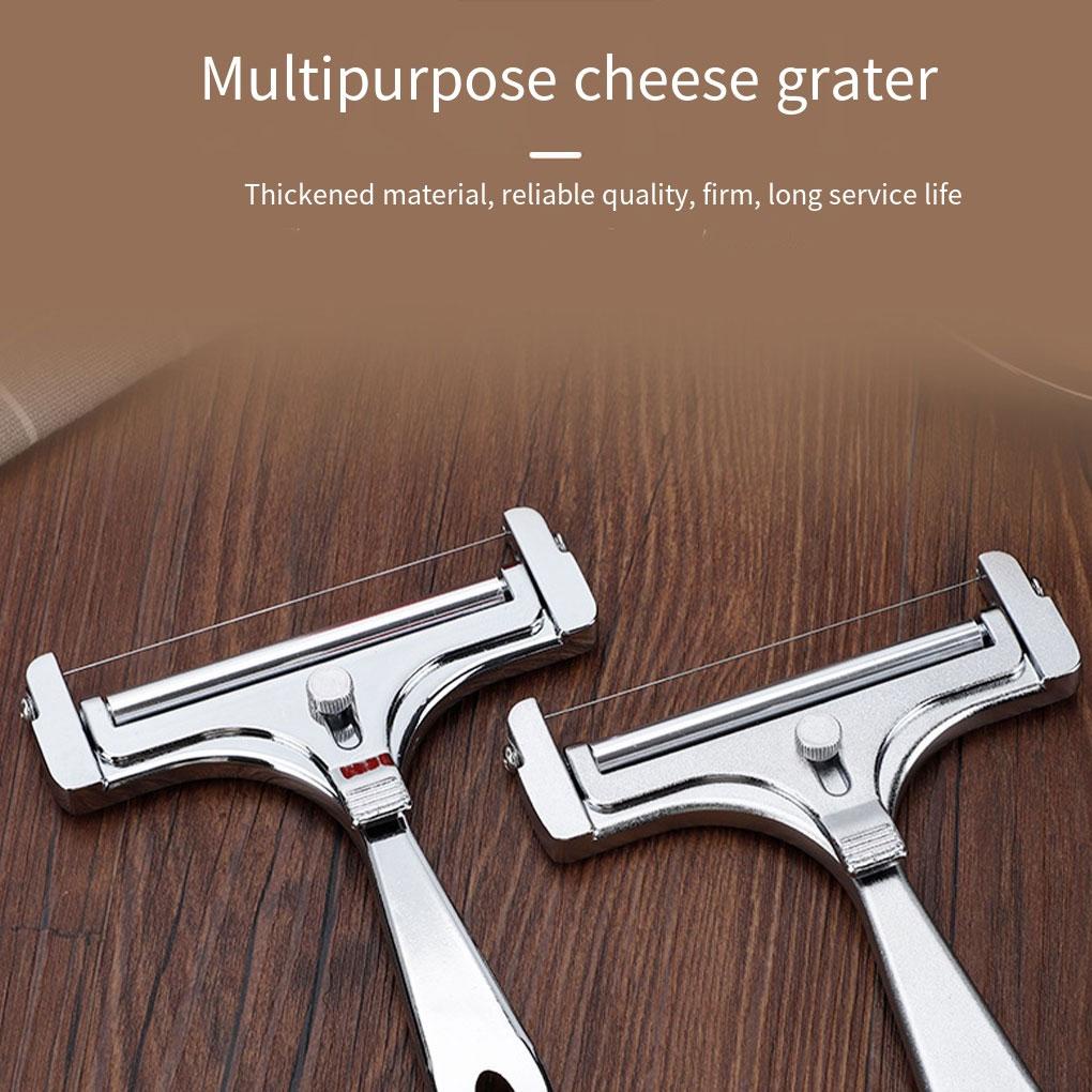 Cheese Slicer Butter Grater Planer Alat Pengiris Dapur Aluminium Alloy Kawat Tebal Semi Keju Keras Memasak