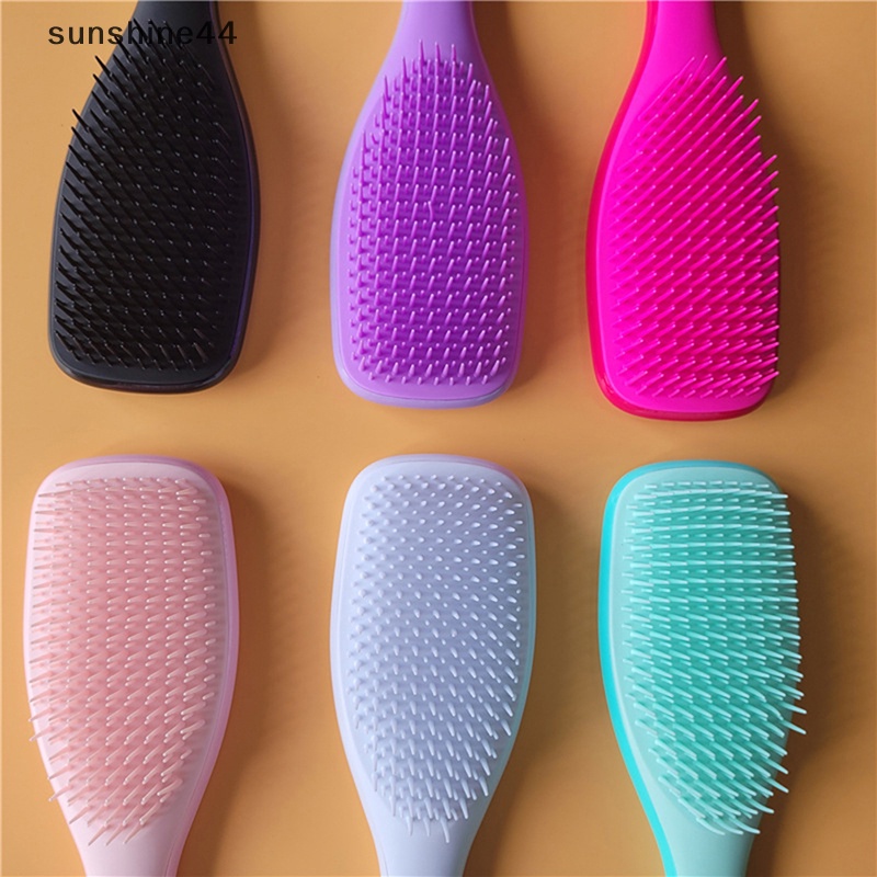 Sunshine Sikat Detangler Untuk Rambut Keriting Rambut Alami Curly Hair Brush Hair Styling Comb ID