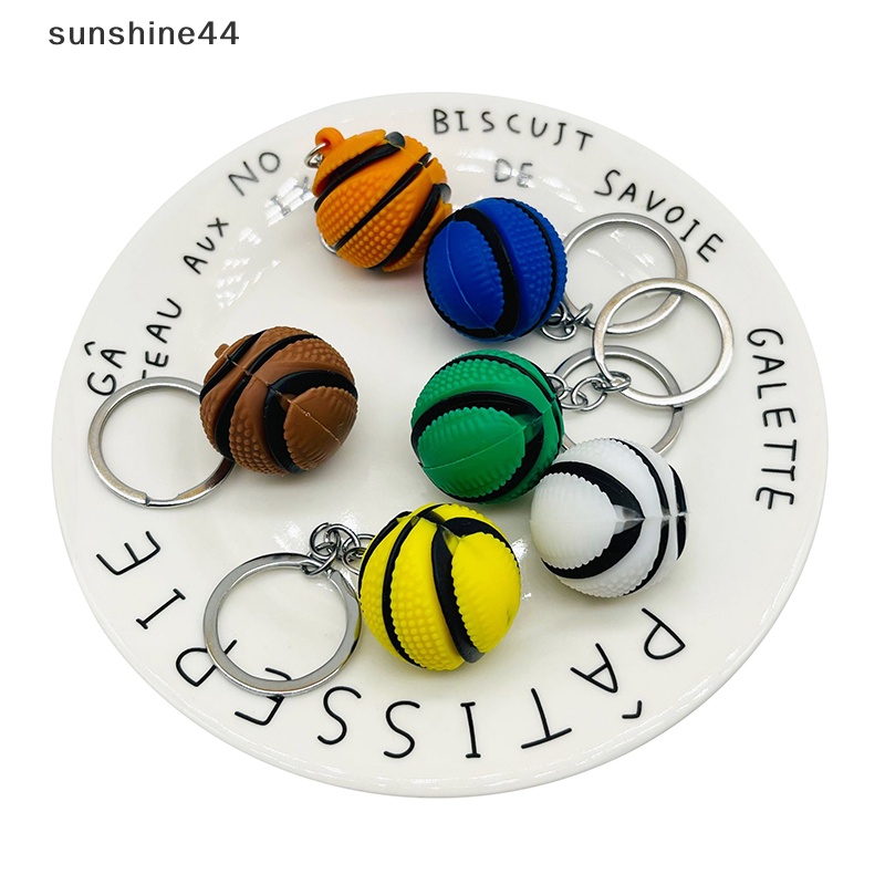 Sunshine Fashion PVC Basket Gantungan Kunci Ornamen Bisnis Basket Hadiah Sport Keyring ID