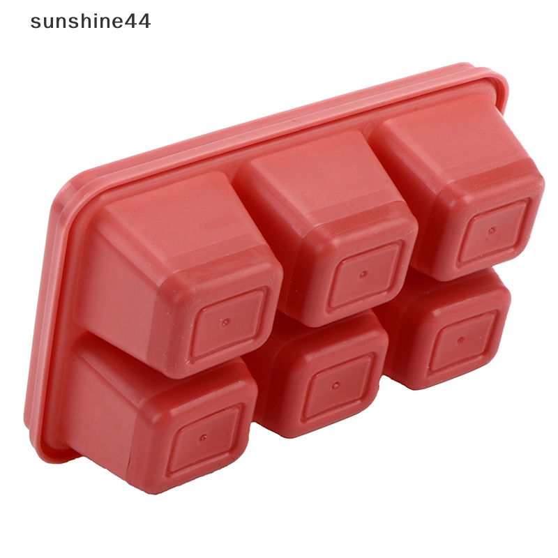 Sunshine Cetakan Es Batu Silikon Dengan Tutup Household Multicolor Square Ice Cube Mold ID