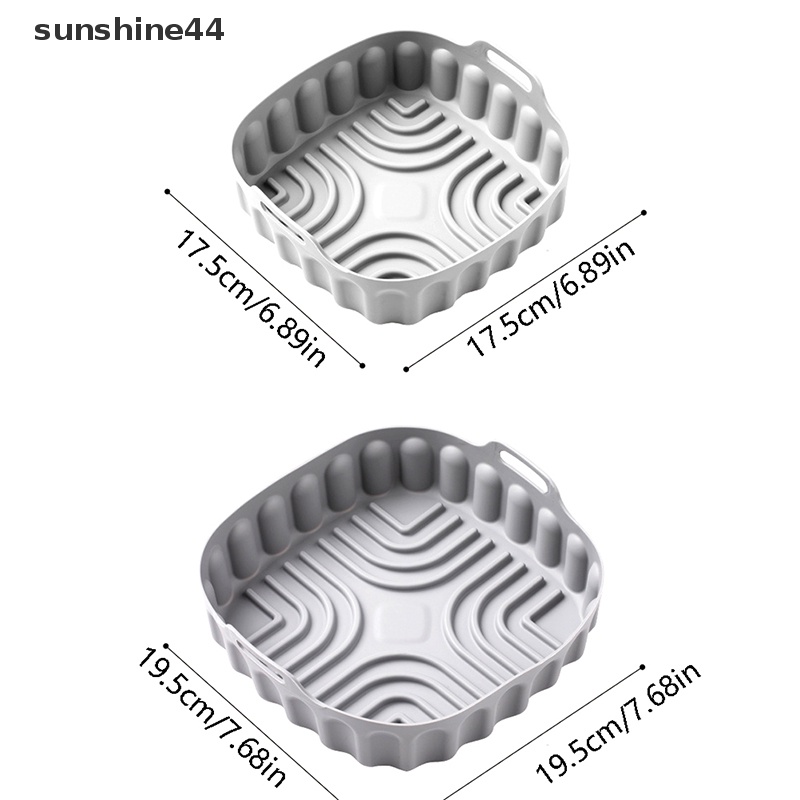 Sunshine Air Fryer Silicone Basket Oven Baking Tray Ayam Goreng Pizza Mat Aksesoris ID