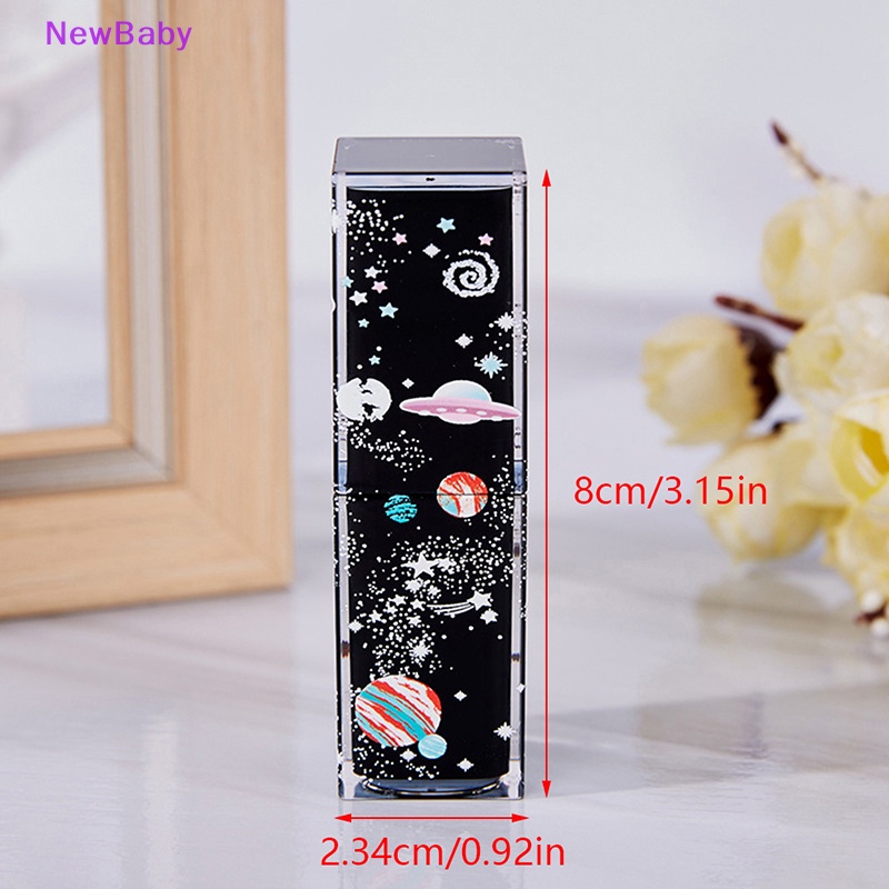 Newbaby 1Pc Lip Balm Tabung Wadah Bibir Kosong 3D Starry Diy Lip Tube ID