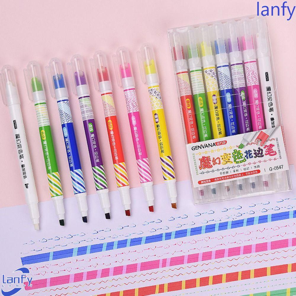 Lanfy Outline Marker Pen Creative Diary Albums Scrapbooking Akun Tangan Pena Graffiti Stabilo Spidol