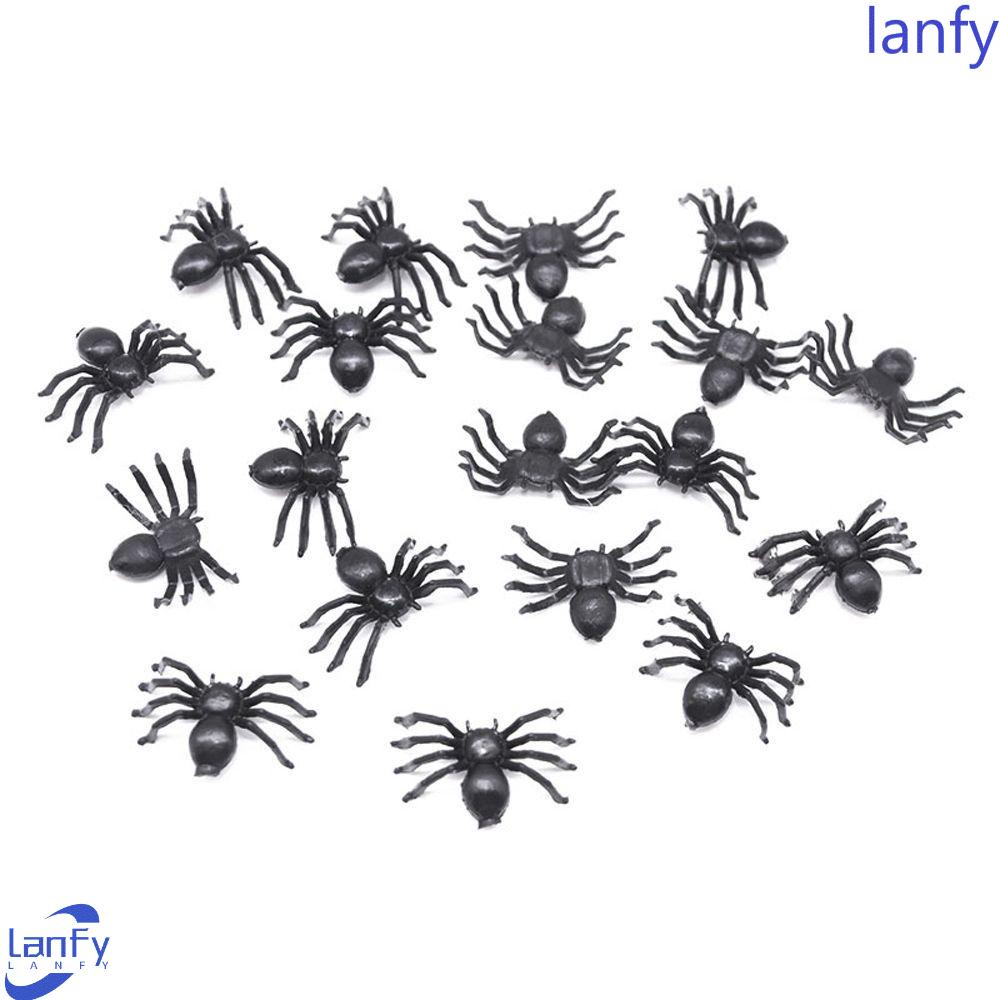 Lanfy Horror Hitam Spider Mini Ulang Tahun Gife Hitam Rumit Mainan Simulasi Spider Web Bar Perlengkapan Dekorasi Pesta Halloween Decoratio Halloween Prank Props