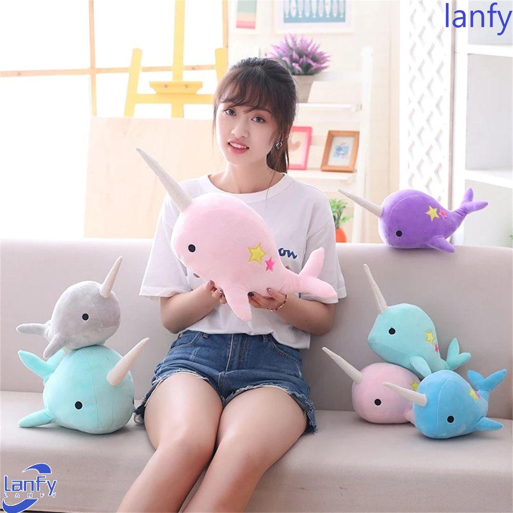 Lanfy Paus Mainan Mewah 25 cm Anak Hadiah Mainan Lembut Boneka Plush Toys Mainan Dekorasi Hewan Laut