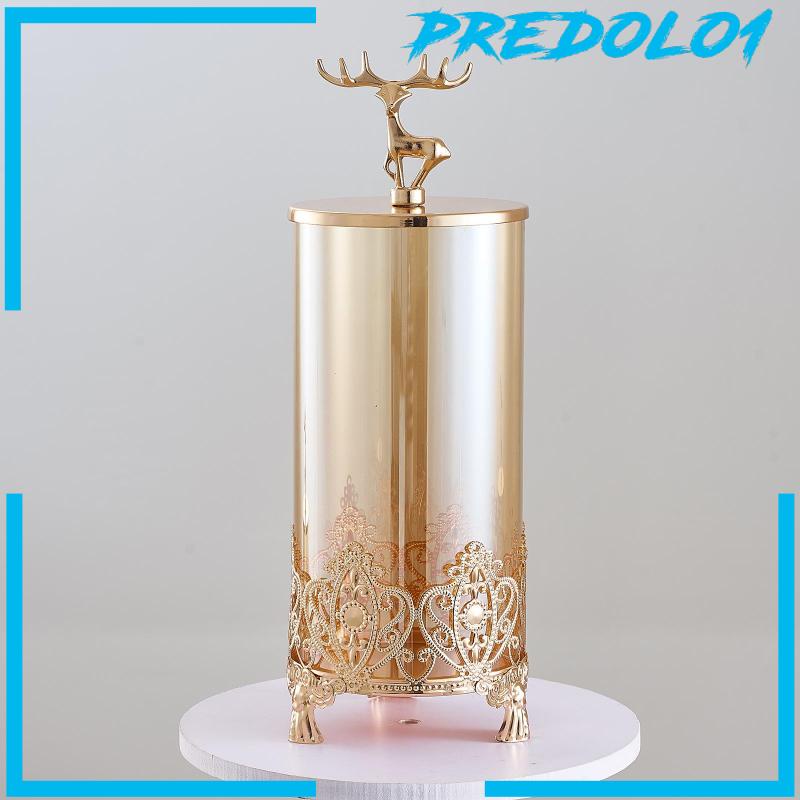 [Predolo1] Toples Penyimpanan Kaca Piring Permen Kreatif Toples Kue Kering Untuk Permen Biskuit Makanan Ringan