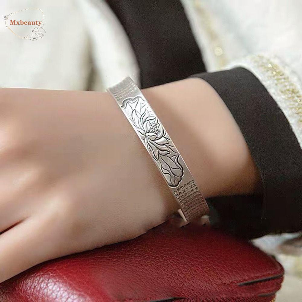 Mxbeauty Wanita Bangle Beruntung Vintage Buddha Buddhist Indah Retro Perhiasan Fashion