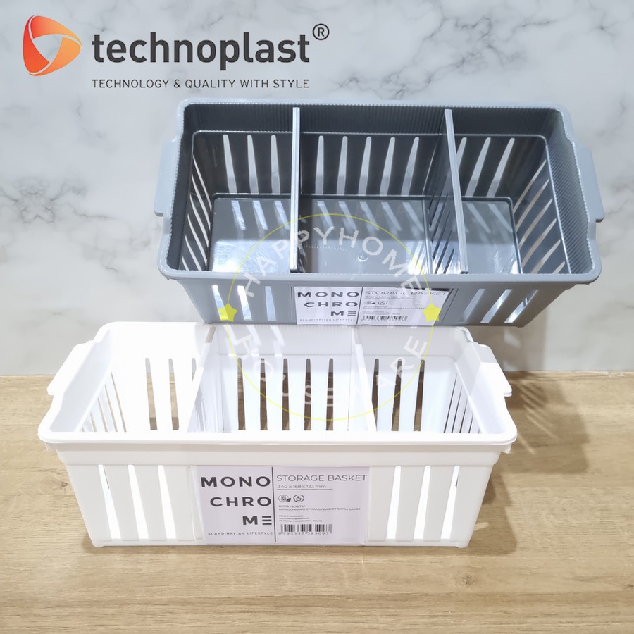 Keranjang Storage Basket Monochrome - TP / Kotak Tempat Penyimpanan Serbaguna Aesthetic