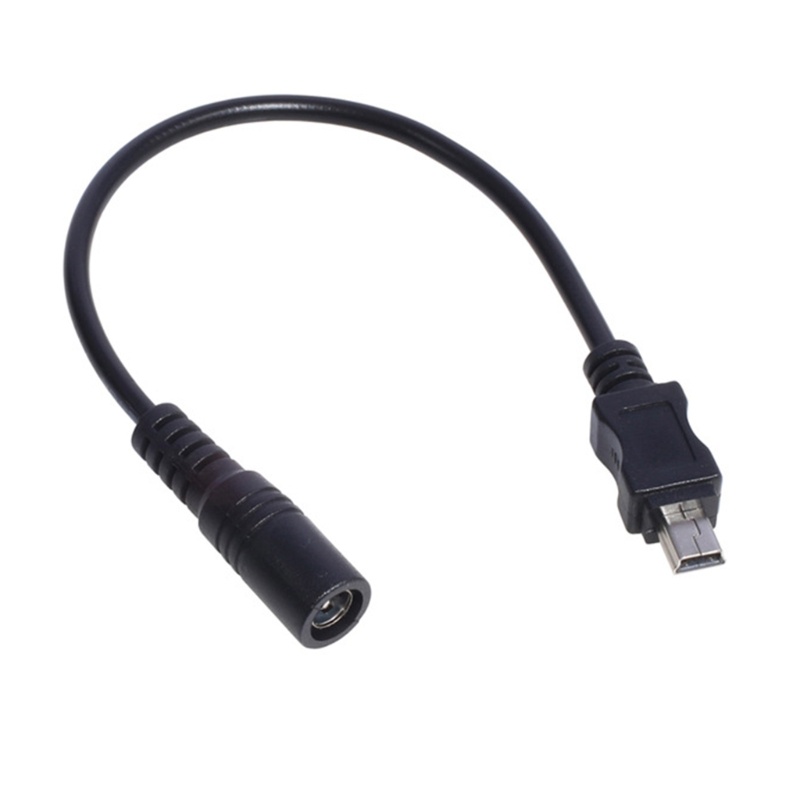 Cre DC 5.5x2.1 Female to Mini USB Male Kabel 5521jek Daya DC Power Conector- Adaptor 5.5x2.1 Mini USB Converter