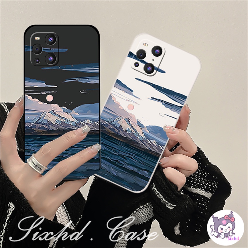 Redmi 12C 10C 10A 9C Note 12 11 11s 12 10 9 8Pro 9T 9A 9 A1 A1+Xiaomi 11Lite 13 12 11T Poco F4 F3 X3Pro NFC Fashion Pemandangan Pantai Pasangan Casing Ponsel Lembut Jatuh Perlindungan Cover