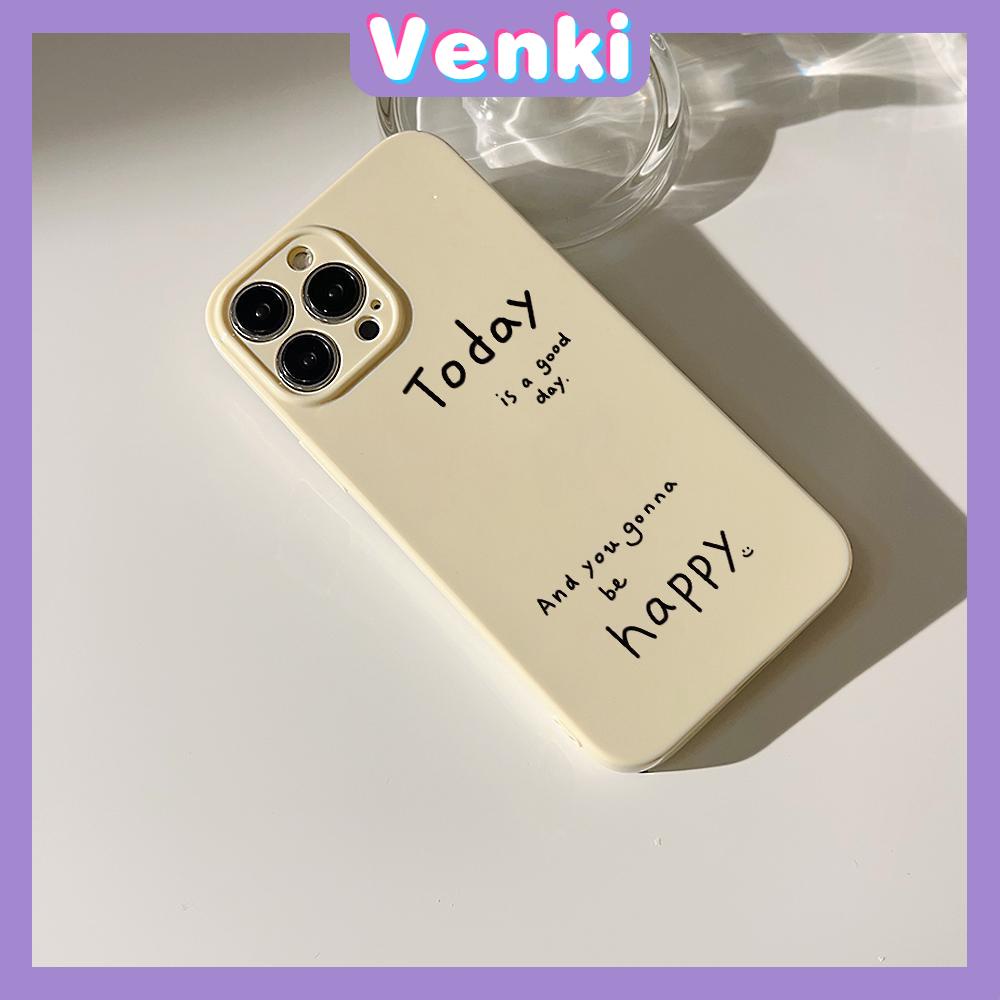 VENKI - For iPhone 11 iPhone Case Pink Glossy Film TPU Soft Case Shockproof Photo Cover Protection Simple English Compatible with iPhone 14 13 Pro max 12 Pro Max xr xs max 7 8Plus