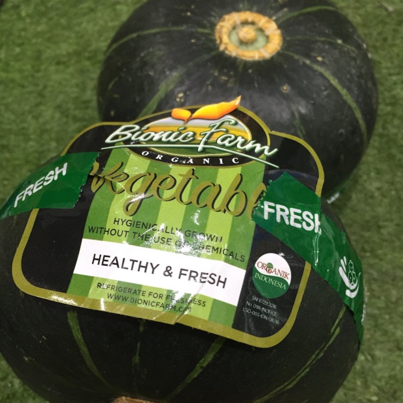 

Labu Kabocha Hijau Organik Bionic Farm (CitraFood)