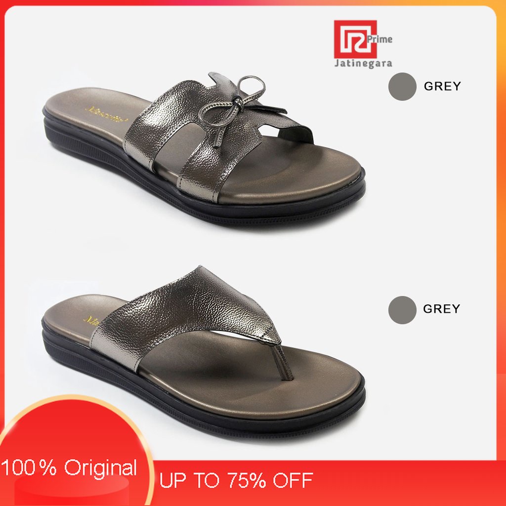 Mascotte  Sandal Flat Wanita 239.000 - 001 [ abu-abu ]RAMAYANA JAKTIM