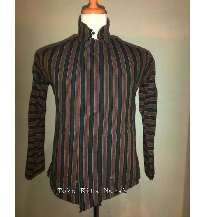 Lurik Produk Ekslusif Baju adat Jawa Surjan Lurik / Baju Jawa sunan Kalijaga - baju lurik jawa