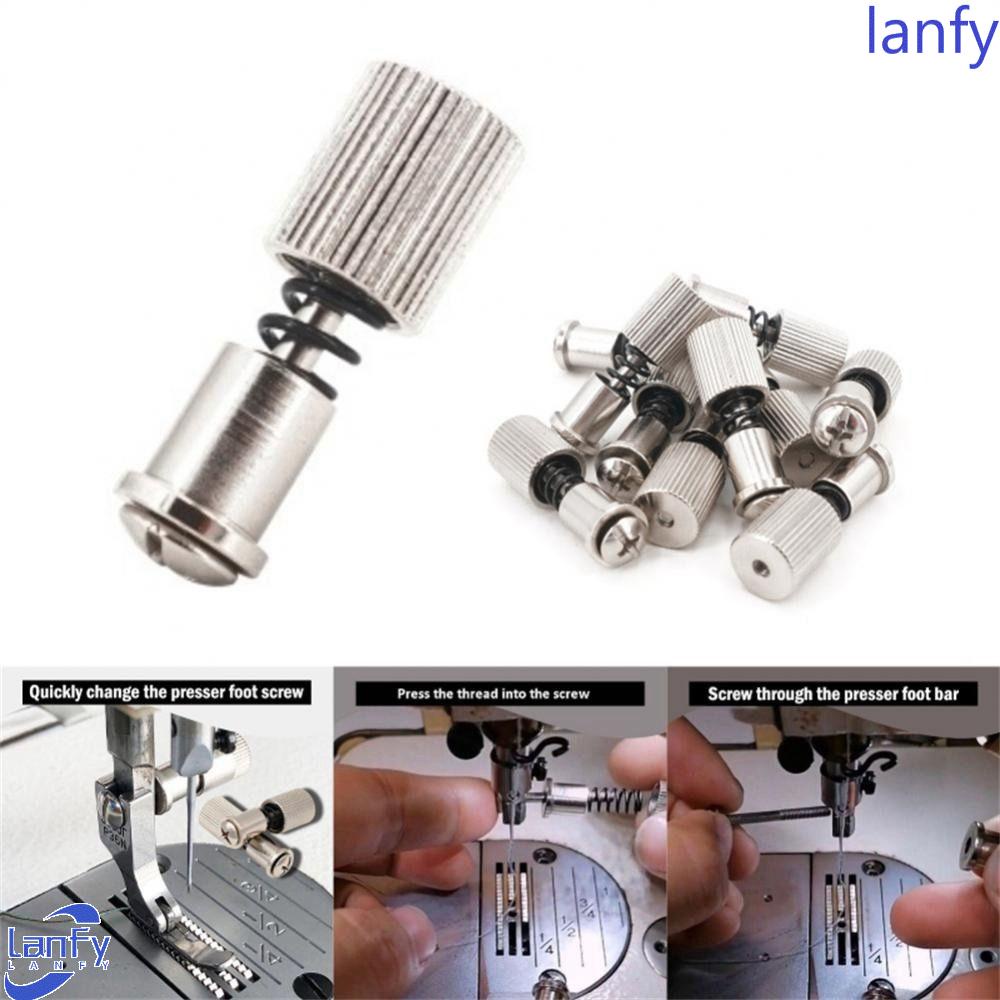 Lanfy Presser Foot Screw Universal Elastis Tambahan Flat Aksesoris Jahit Pegas Mobil