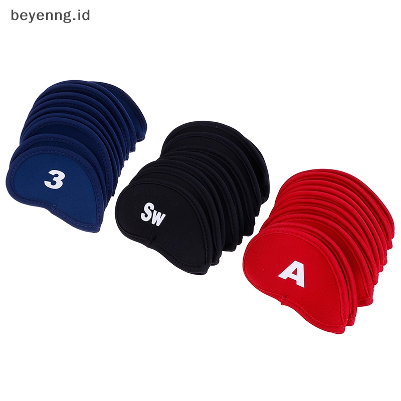 Beyen 10pcs Neoprene Golf Club Putter Penutup Kepala Wedge Besi Penutup Kepala Pelindung Set  Id