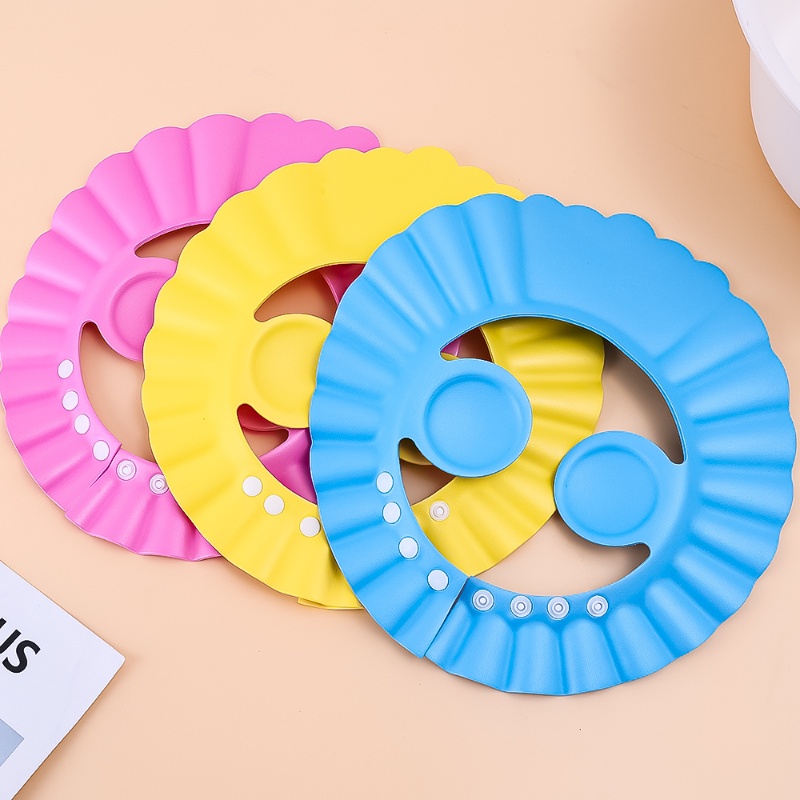 Baby Shower Cap/Topi Mandi Mandi Anak Aman/Cuci Rambut Adjustable Elastis Perisai Untuk Aksesoris Mandi Pelindung Anak