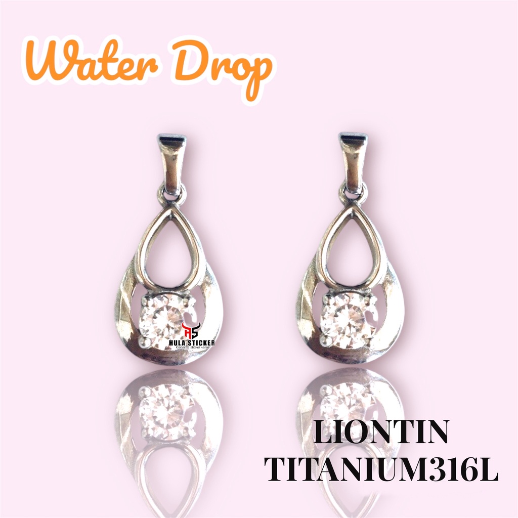 Kalung Liontin Titanium Stainless Steel Premium Anti Karat