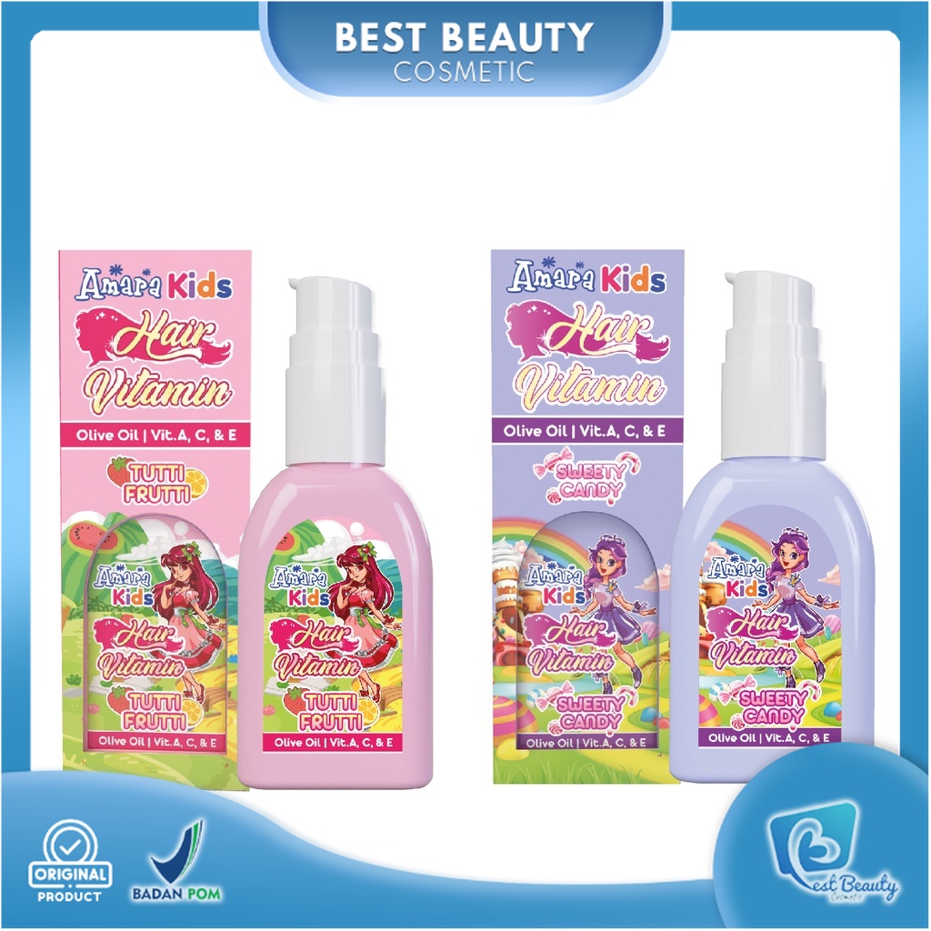 ★ BB ★ Amara Kidz Hair Vitamin 30ml - Tutti Frutti - Sweet Candy