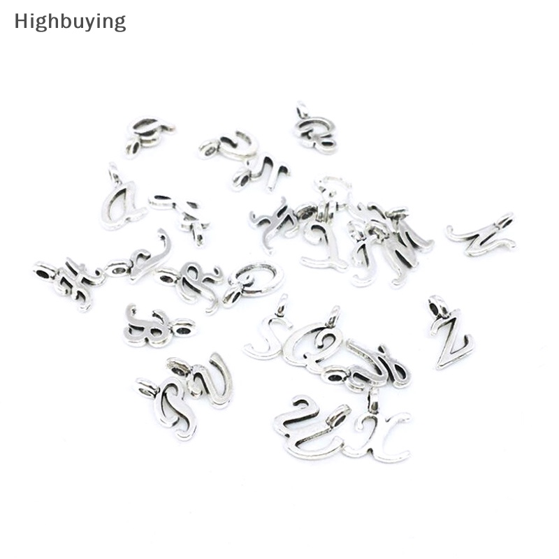 Hbid 26Pcs 26huruf Alfabet Inggris Ch Liontin DIY Handmade Perhiasan Craft Glory