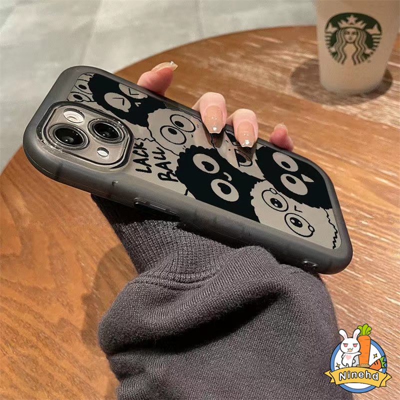 IPHONE Casing Kompatibel Untuk Iphone14 13 12 11 Pro Max Xr X Xs Max7 8 6 6s Plus SE 2020 Tiktok Bola Bara Kecil Phone Case Silikon Pelindung Layar Tepi Transparan Shockproof Soft Case